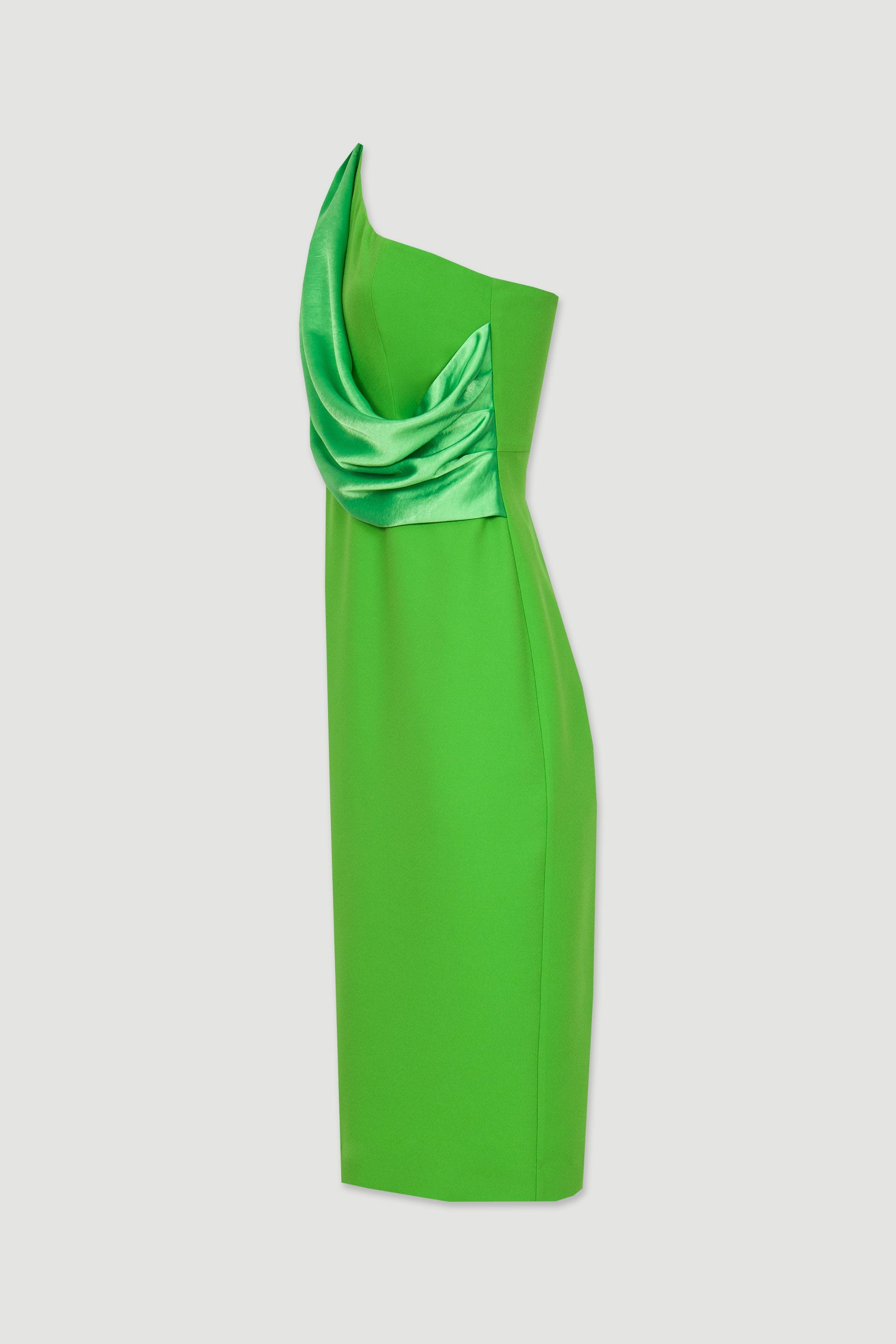 VESTIDO FERRACHE C/DRAPEADO ACETINADO - Carla Valente