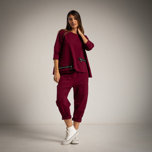 CAMISETA ALBNS ZIPERS BOLSOS - Carla Valente