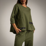 CAMISETA ALBNS ZIPERS BOLSOS - Carla Valente