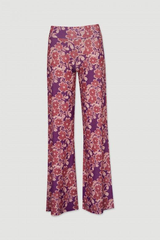 PANTALONA FERRACHE WIDE LEG ESTMP.FLORAL - Carla Valente