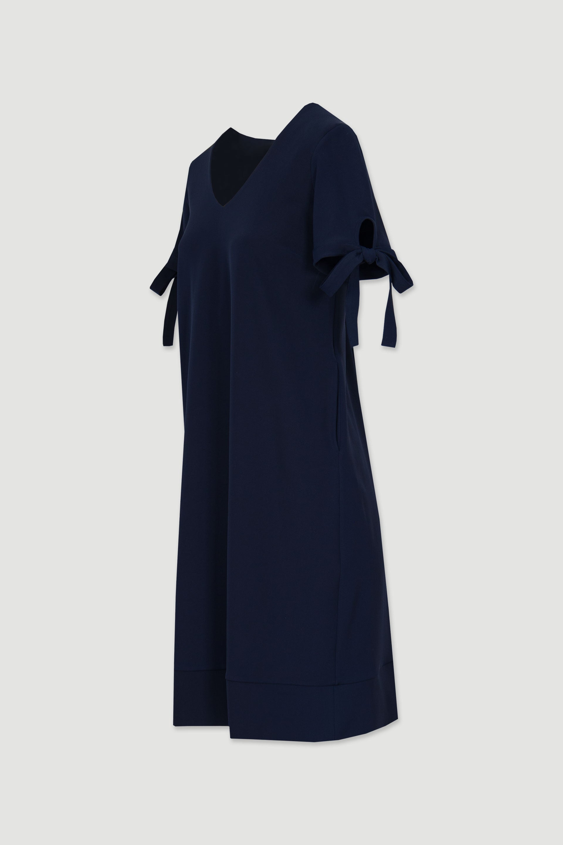 VESTIDO FERRACHE CURTO MANGA C/LAÇOS - Carla Valente