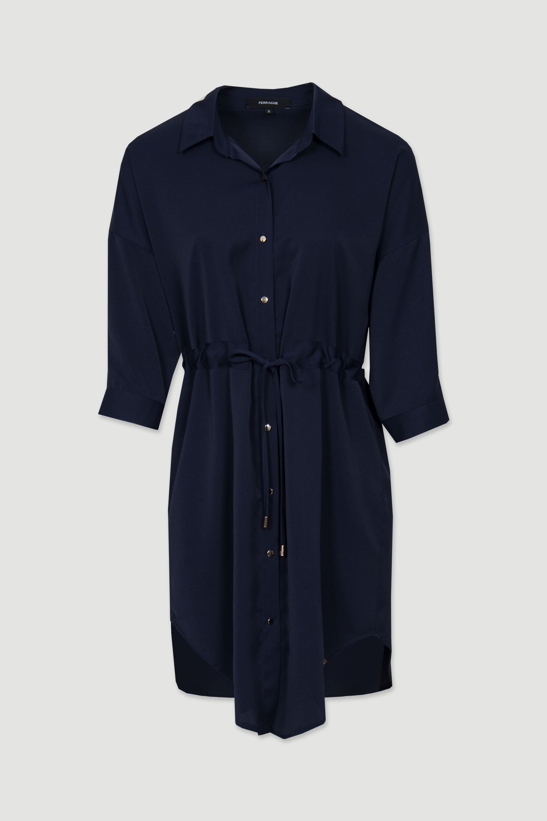 VESTIDO FERRACHE CAMISEIRO CURTO - Carla Valente