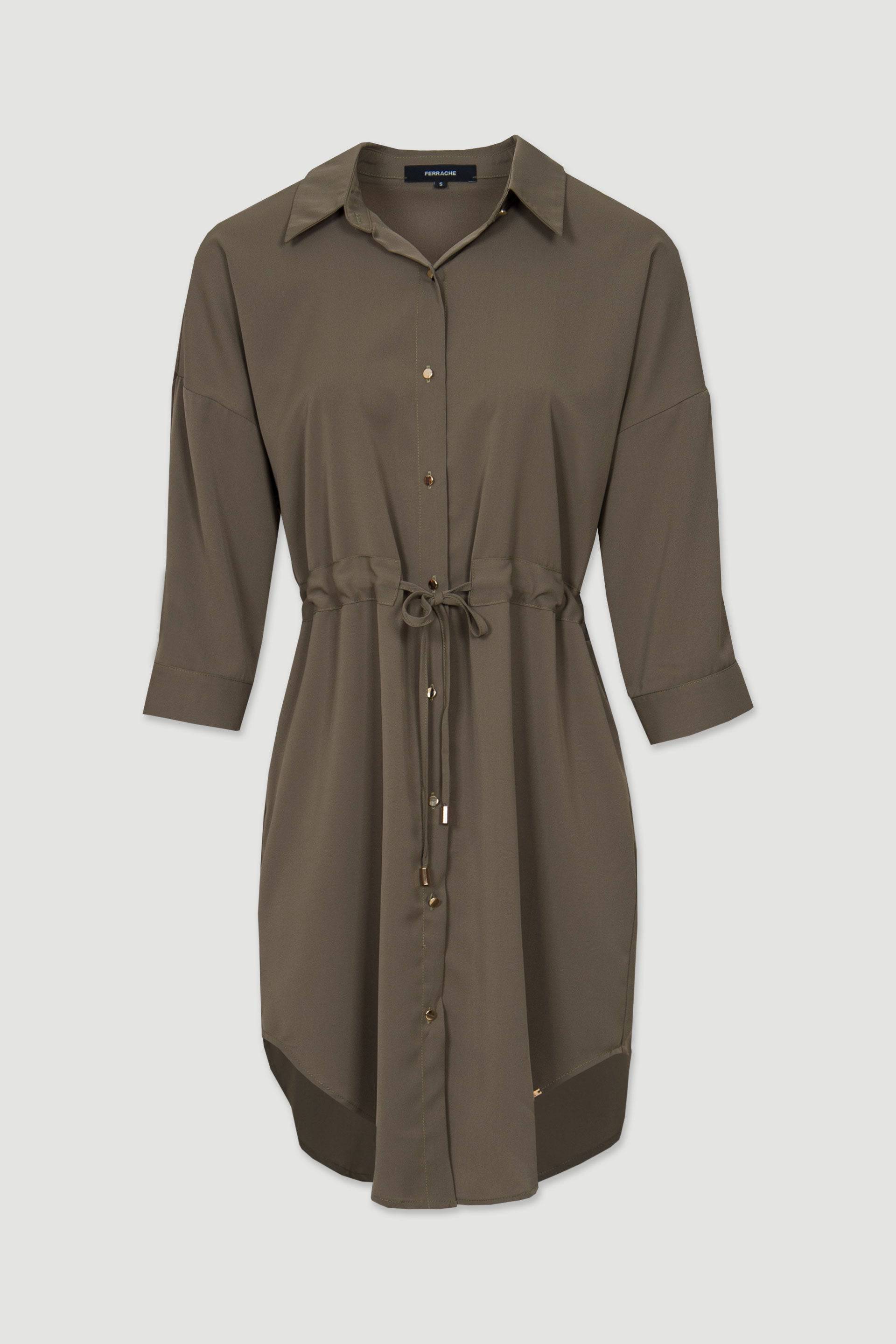 VESTIDO FERRACHE CAMISEIRO CURTO - Carla Valente