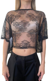 T-SHIRT IMPERIAL RENDADA C/PADRAO - Carla Valente