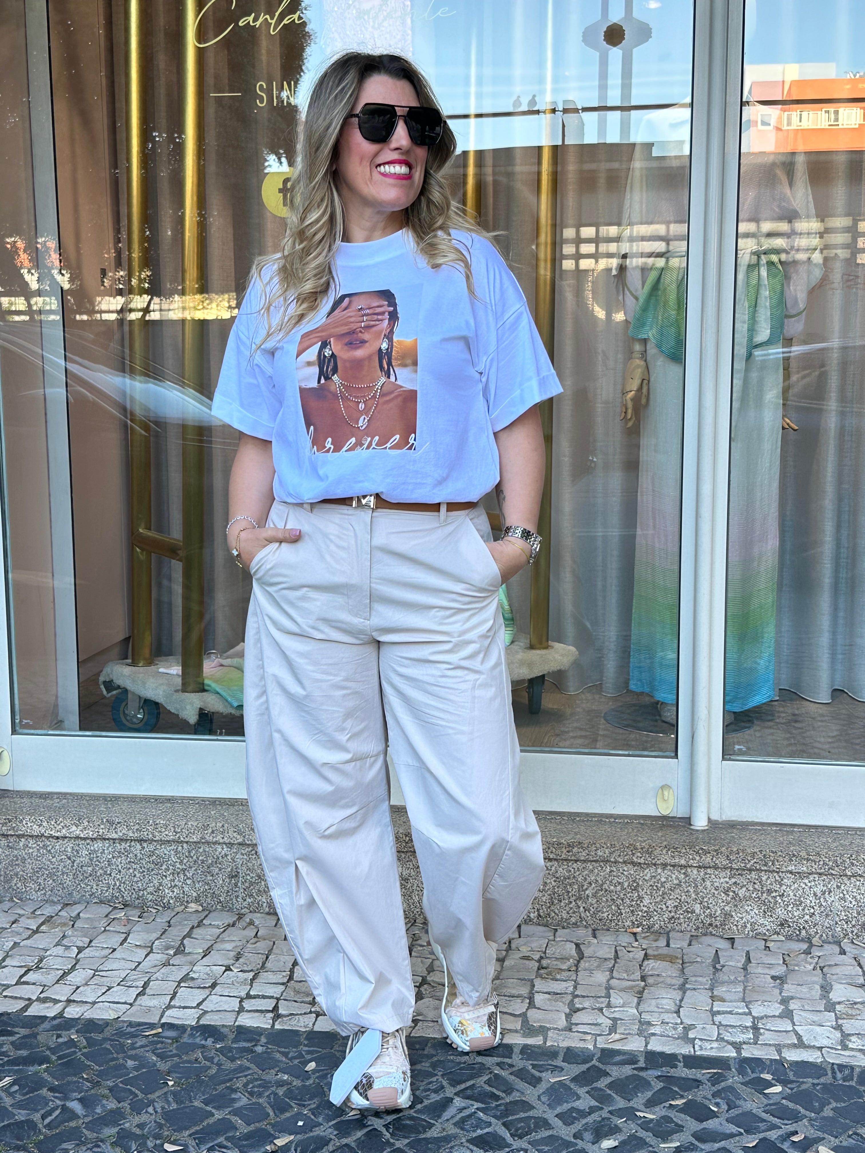 T-SHIRT IMPERIAL FOREVER C/ APLICAÇÕES - Carla Valente