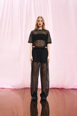 PANTALONA VDR EM MALHA DE REDE - Carla Valente