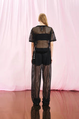 PANTALONA VDR EM MALHA DE REDE - Carla Valente