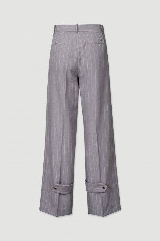 CALÇA FERRACHE WIDE LEG C/RISCAS DIPLOMS - Carla Valente