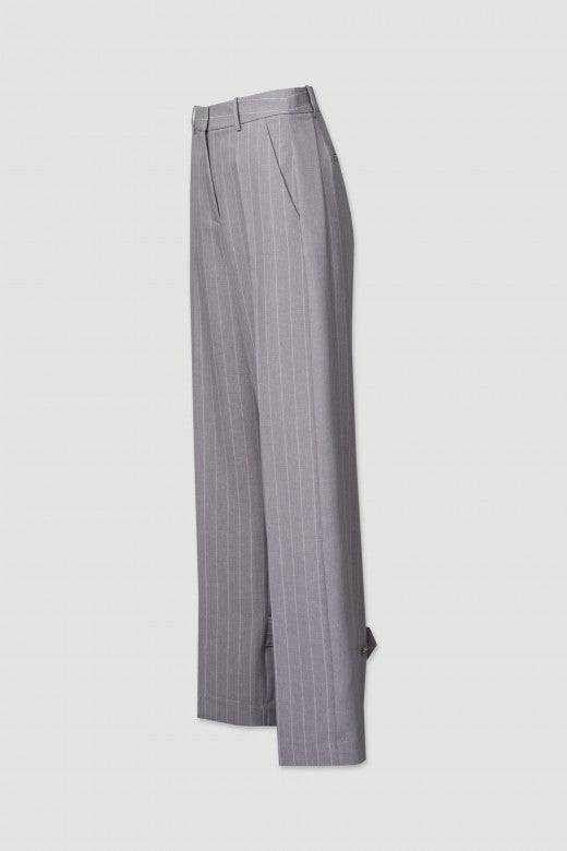 CALÇA FERRACHE WIDE LEG C/RISCAS DIPLOMS - Carla Valente