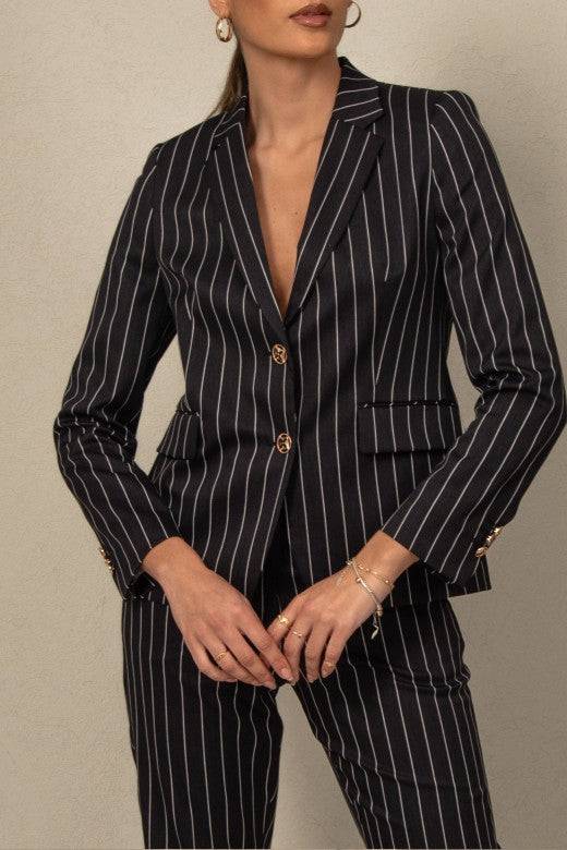 BLAZER FERRACHE CLÁSSICO DE RISCAS - Carla Valente