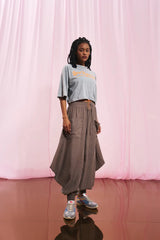 T-SHIRT VDR CROPPED SLOGAN LOVE POPCORN - Carla Valente