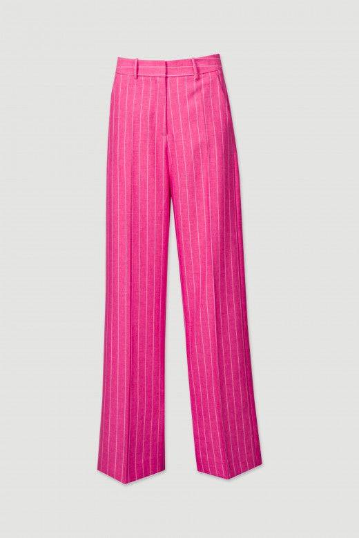 CALÇA FERRACHE WIDE LEG C/RISCAS DIPLOMS - Carla Valente