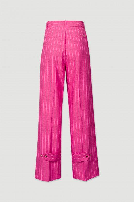 CALÇA FERRACHE WIDE LEG C/RISCAS DIPLOMS - Carla Valente