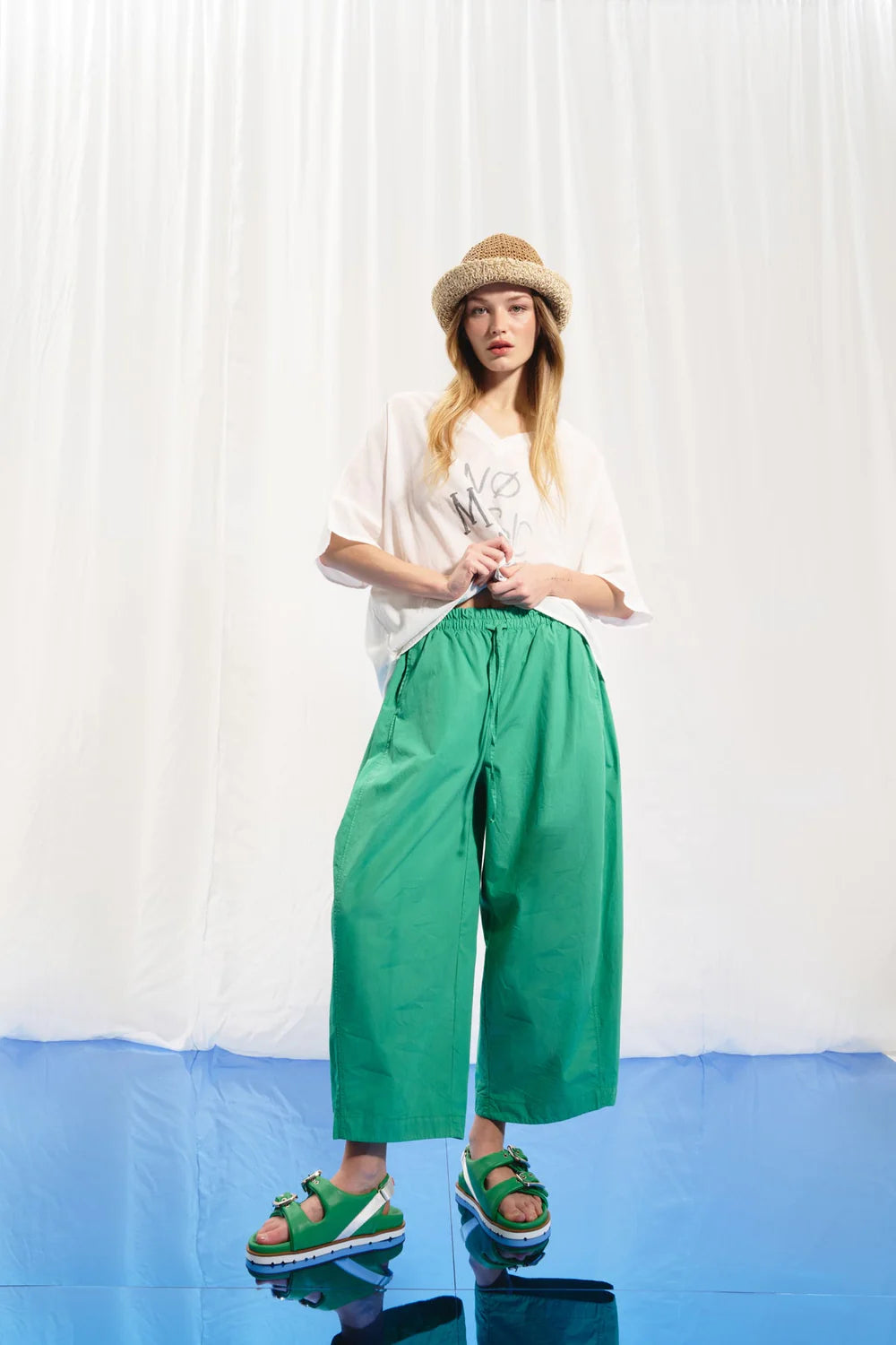 CALÇA VDR BAGGY POPELINE - Carla Valente