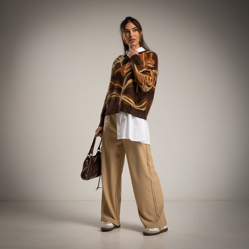 SWEATER ALBNS LUREX FLOWER - Carla Valente