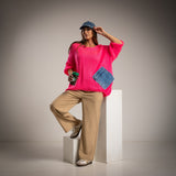 SWEATER ALBNS OVERSIZE C/BOLSO GANGA - Carla Valente