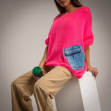 SWEATER ALBNS OVERSIZE C/BOLSO GANGA - Carla Valente