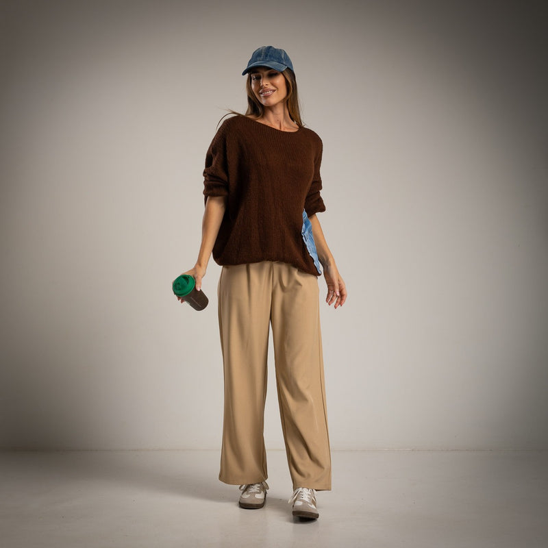 SWEATER ALBNS OVERSIZE C/BOLSO GANGA - Carla Valente