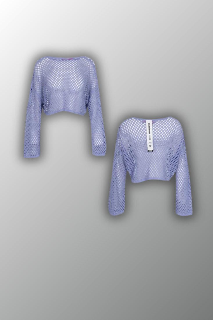 CAMISOLA VDR CROPPED PERFURADA - Carla Valente