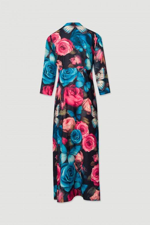 VESTIDO FERRACHE COMPRIDO ESTAMPADO - Carla Valente