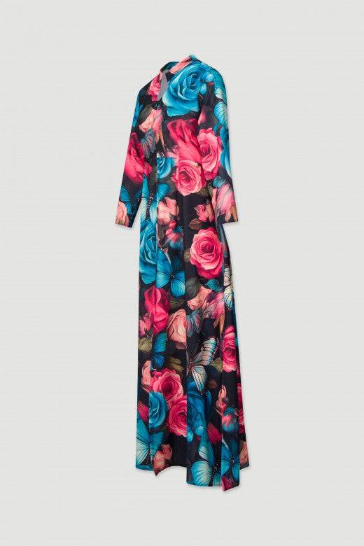 VESTIDO FERRACHE COMPRIDO ESTAMPADO - Carla Valente
