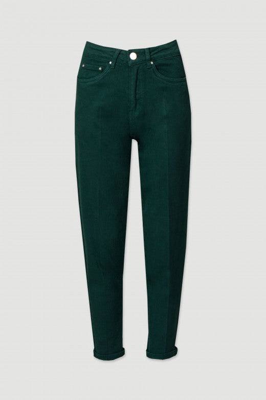 JEANS FERRACHE MOM FIT EM ALGODÃO - Carla Valente