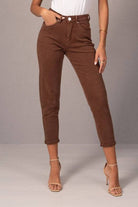 JEANS FERRACHE MOM FIT EM ALGODÃO - Carla Valente