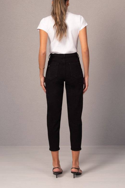 JEANS FERRACHE MOM FIT EM ALGODÃO - Carla Valente