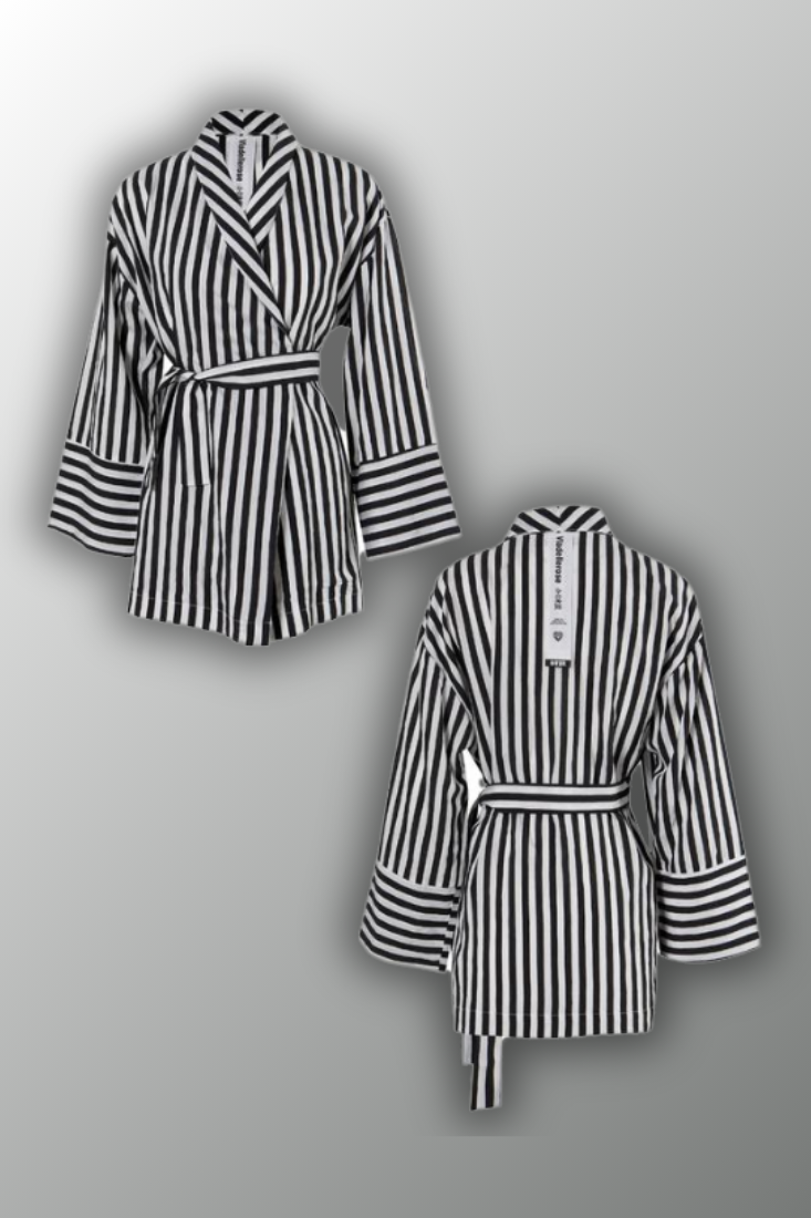 CAMISA VDR RISCAS DE TRESPASSE COM CINTO - Carla Valente