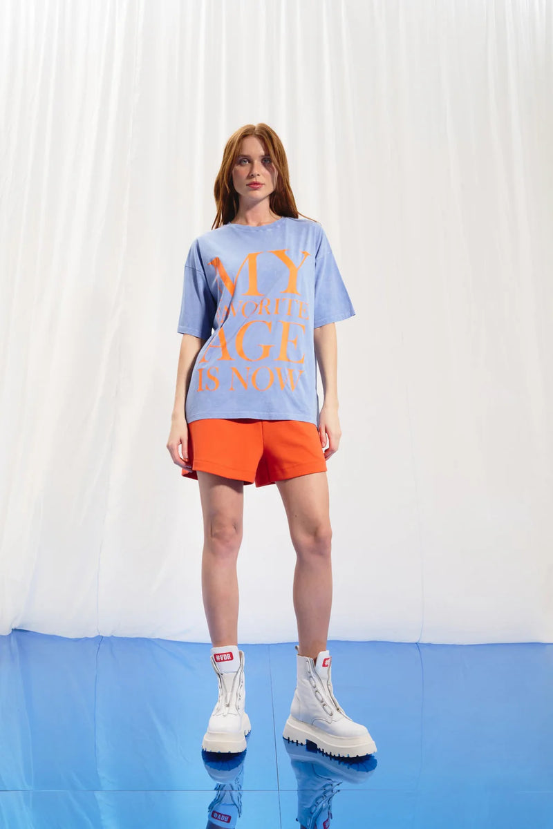 T-SHIRT VDR ESTAMPA MY FAVORITE AGE IS NOW - Carla Valente