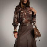 BLUSA ALBNS FLOWER LUREX - Carla Valente