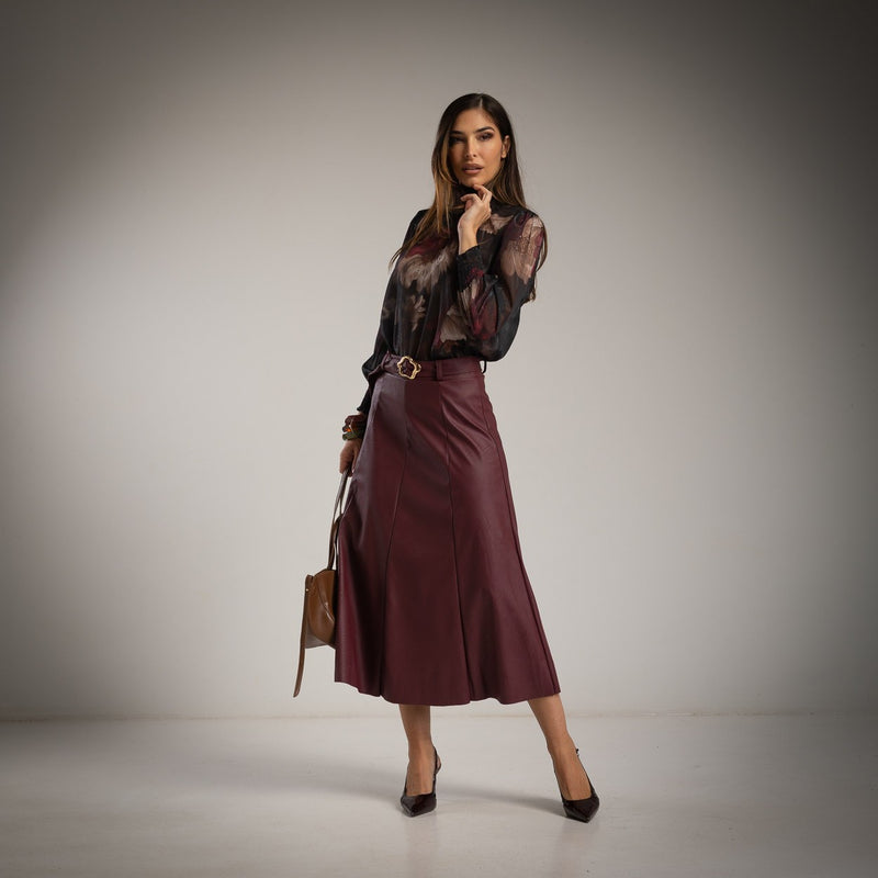 BLUSA ALBNS FLOWER LUREX - Carla Valente