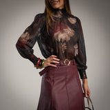 BLUSA ALBNS FLOWER LUREX - Carla Valente