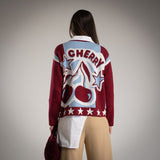 SWEATER ALBNS JACQUARD CHERRY - Carla Valente