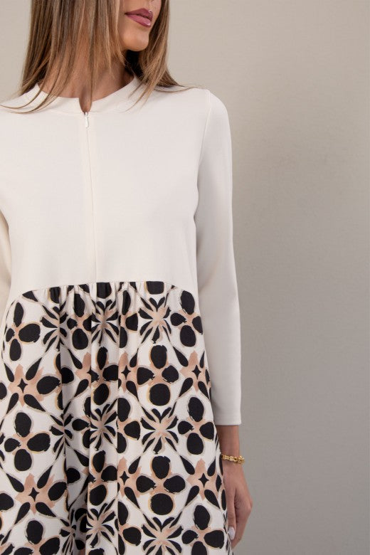 VESTIDO FERRACHE MIDI COM PORMENOR COM PREGAS - Carla Valente