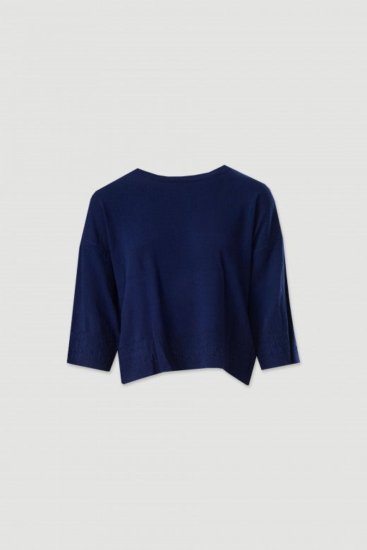 CAMISOLA FERRACHE DE MALHA FLUIDA COM DETALHE PERFURADO - Carla Valente