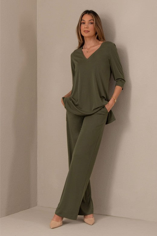 CALÇA FERRACHE WID LEG MALHA FLUÍDA - Carla Valente