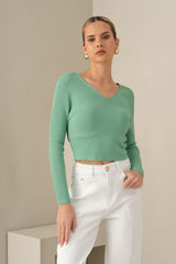 CAMISOLA FERRACHE DE MALHA CANELADA CURTA - Carla Valente