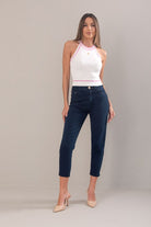 JEANS FERRACHE MOM FIT COM VINCO FRONTAL - Carla Valente