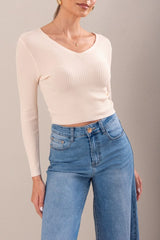 CAMISOLA FERRACHE DE MALHA CANELADA CURTA - Carla Valente