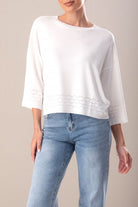 CAMISOLA FERRACHE DE MALHA FLUIDA COM DETALHE PERFURADO - Carla Valente