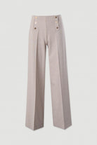 CALÇA FERRACHE DE MALHA WIDE LEG COM CINTO ELÁSTICO NO INTERIOR - Carla Valente