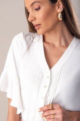 TUNICA FERRACHE FLUÍDA MANGA 3/4 - Carla Valente