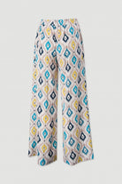 CALÇAS FERRACHE WIDE LEG COM PADRÃO - Carla Valente