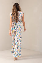 CALÇAS FERRACHE WIDE LEG COM PADRÃO - Carla Valente