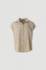 CAMISA FERRACHE DE ALGODÃO COM CORTE DIREITO - Carla Valente