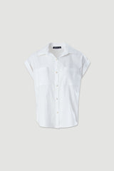 CAMISA FERRACHE DE ALGODÃO COM CORTE DIREITO - Carla Valente