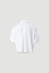 BLUSA FERRACHE CURTA FLUIDA COM DECOTE V - Carla Valente