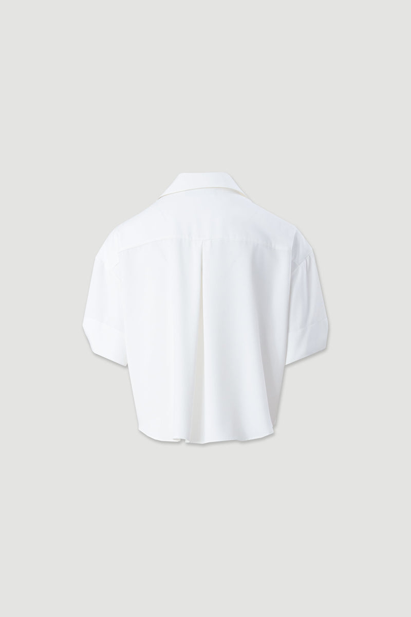 BLUSA FERRACHE CURTA FLUIDA COM DECOTE V - Carla Valente