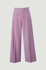 CALÇA FERRACHE CURTA WIDE LEG DE CINTURA SUBIDA - Carla Valente